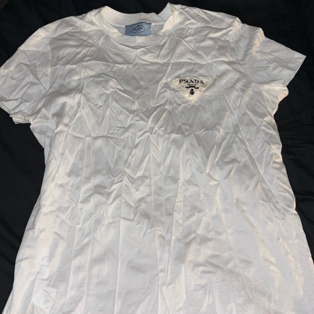 White Prada Tshirt size small